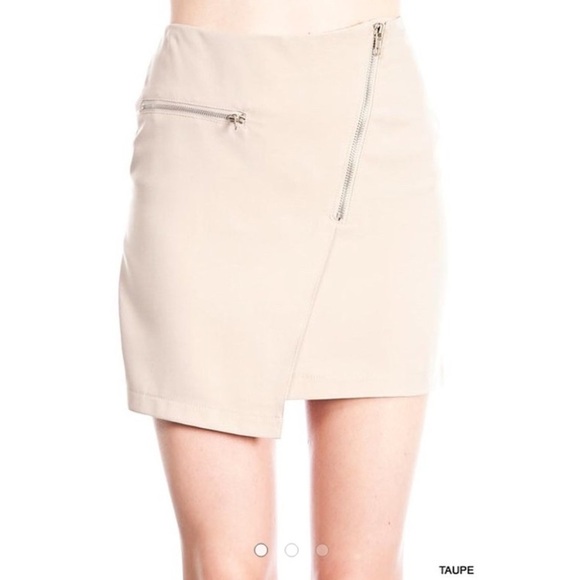 Dresses & Skirts - Khaki Asymmetrical Mini Skirt